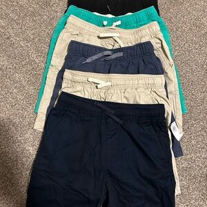 Crewcuts & old navy Black, navy, khaki, and Teal Shorts Set size 10/12